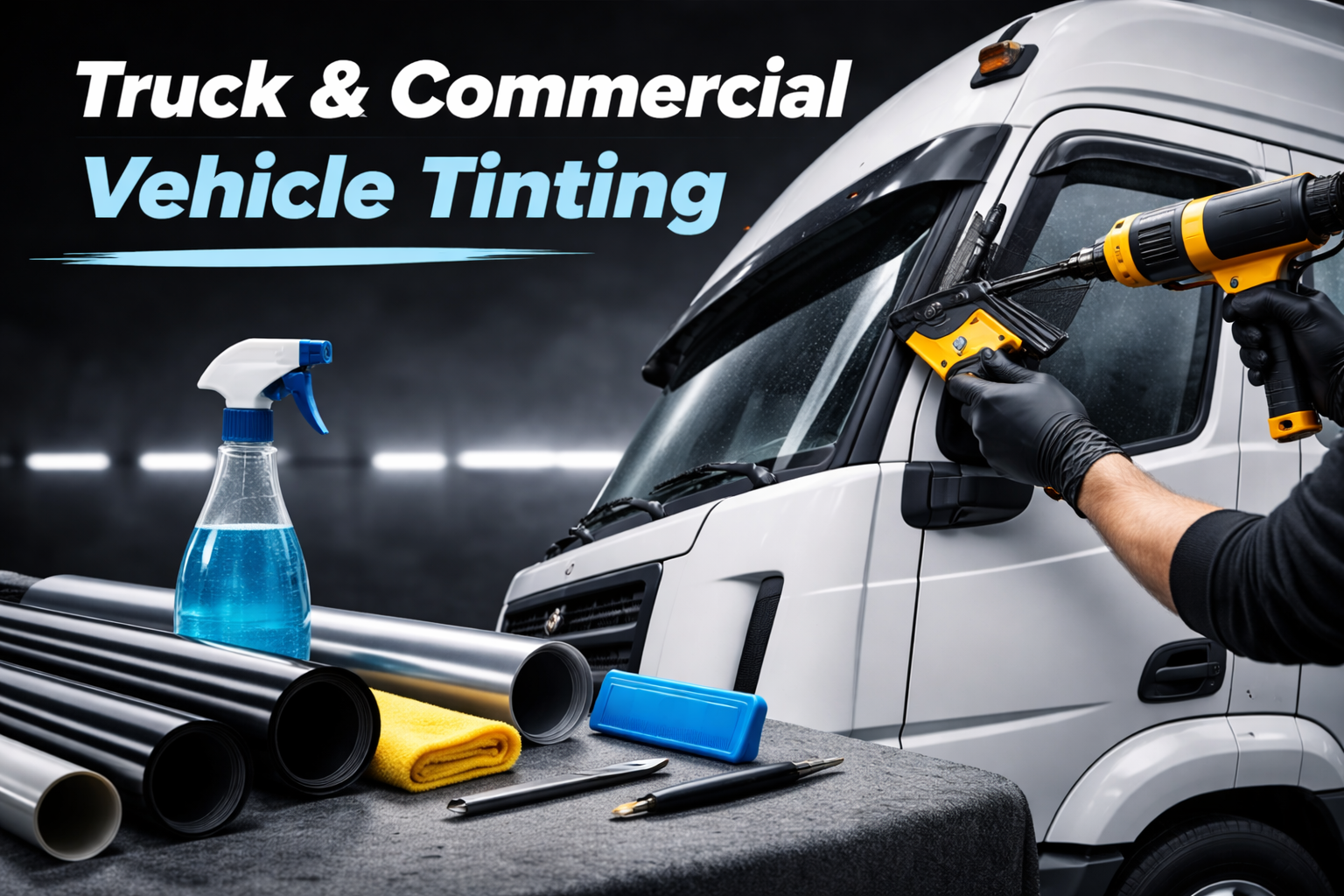 Truck and commercial vehicle tinting